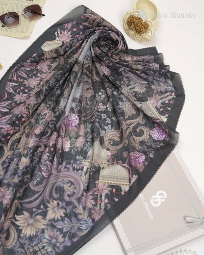 Haira Shamia ALIZA series - MIDNIGHT Hijab Scarf Haira Shamia ALIZA series - MIDNIGHT Hijab Scarf