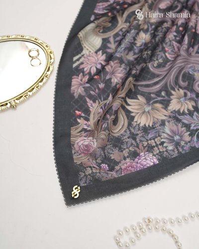 Haira Shamia ALIZA series - MIDNIGHT Hijab Scarf Haira Shamia ALIZA series - MIDNIGHT Hijab Scarf