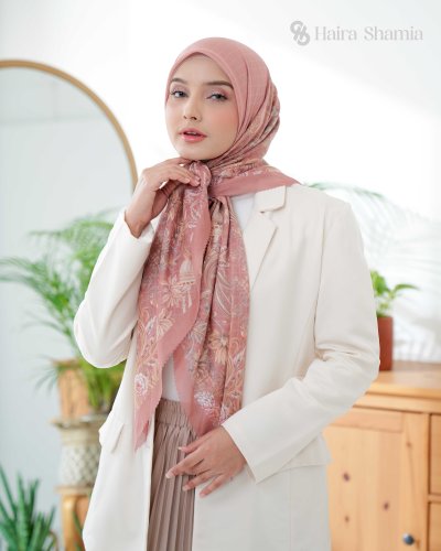 Haira Shamia ALIZA series - TERRACOTTA Hijab Scarf