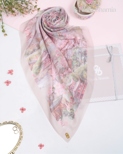 Haira Shamia Kyoto series - Orchid Hijab Scarf