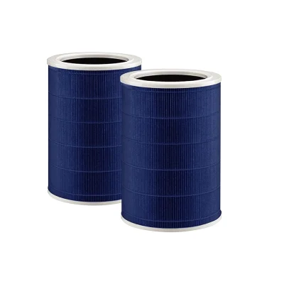 ไส้กรองประสิทธิภาพสูง iSUPER Air Purifier HEPA 14 Filter สีน้ำเงิน สำหรับ Xiaomi รุ่น 2,2S,2H,3H,Pro,2C,3C (แพ็คคู่)