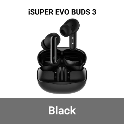 หูฟังบลูทูธไร้สาย iSUPER Evo Buds 3 ดำ