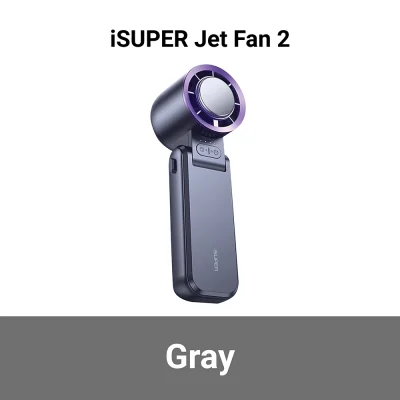 พัดลมพกพา iSUPER Jet Fan 2 gray