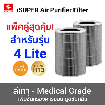 ไส้กรองเครื่องฟอกอากาศ iSUPER HEPA RFID สำหรับ Xiaomi เทา4 lite
