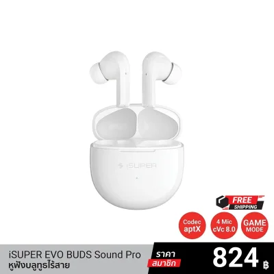 iSUPER Evo Buds Sound Pro Wireless Bluetooth Headphones