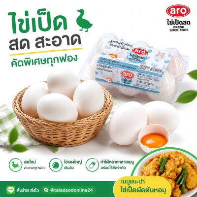 Duck 6 eggs