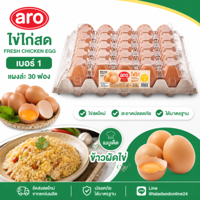ไข่ไก่สด – ซีพี เอโร่ 10 ฟอง เบอร์ 1