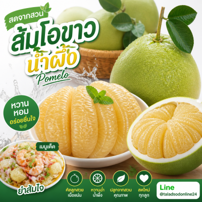 ส้มโอขาวน้ำผึ้ง - 1kg