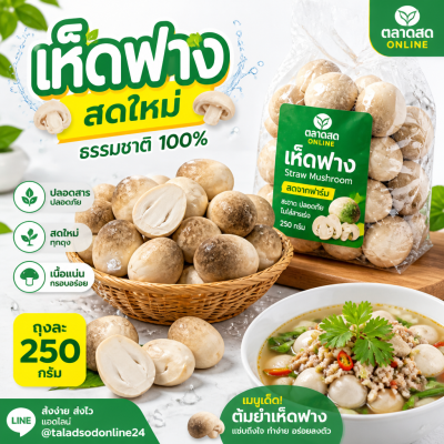 เห็ดฟาง - 250g