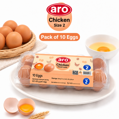 ไข่ไก่สด – เอโร่ 10 ฟอง เบอร์ 2