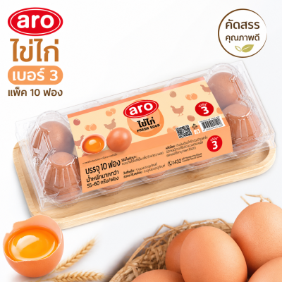 新鮮雞蛋 – Aro 牌，10 個 – 3 號