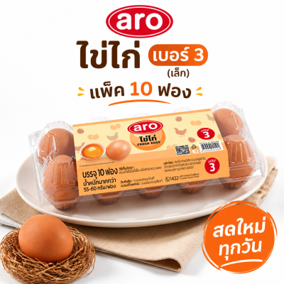 新鮮雞蛋 – Aro 牌，10 個 – 3 號