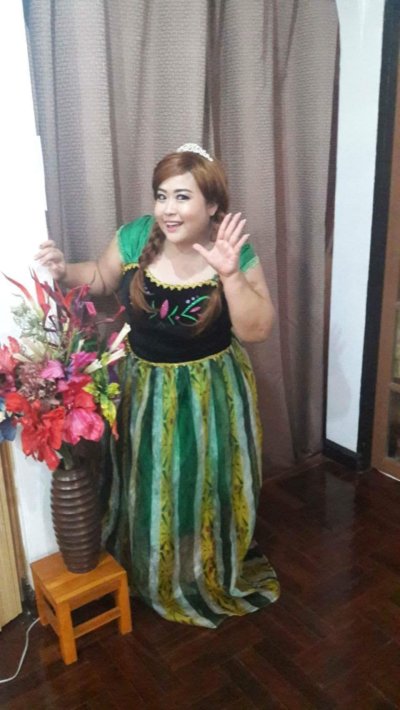 รีวิว ชุดเจ้าหญิงอันนา สาวอวบ