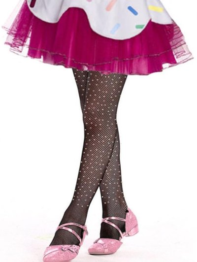 ถุงน่อง เพชร เด็ก ถุงน่องตาข่าย เพชร เด็ก ถุงน่องการแสดง ของเด็ก