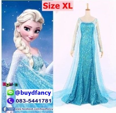 เช่าชุด เอลซ่า เรื่อง Frozen Elsa