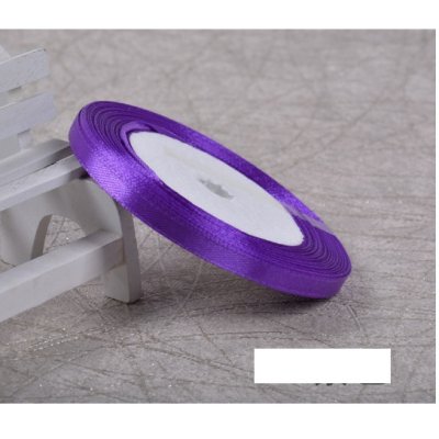 ริบบิ้นผ้า 0.6ซม. (6มิล) ม้วนละ25หลา ริบบิ้น ผ้าซาติน โบว์ผูกของขวัญ