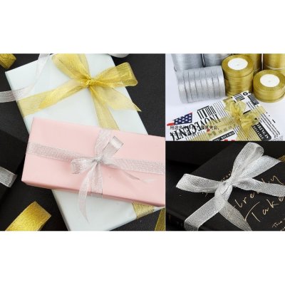 ริบบิ้น สีทอง สีเงิน ริบบิ้นงานบวช ริบบิ้นทอง ของชำร่วย งานบวช