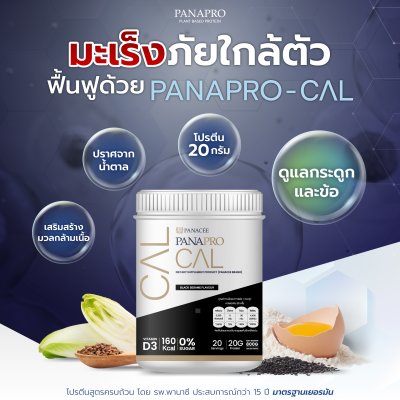 PANAPRO CAL Combined Protein รสงาดำ (800 กรัม)