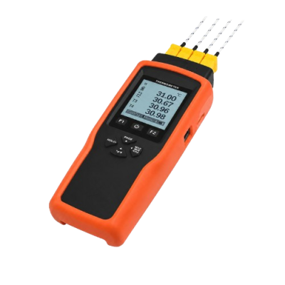 Tessio TM-80 Series เทอร์โมมิเตอร์ 1-2-4 ช่องวัด พร้อมแสดงผลแบบกราฟและซอฟต์แวร์