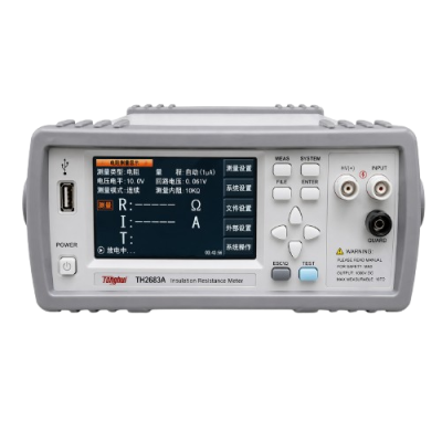 Tonghui TH2683A / TH2683B เครื่องทดสอบค่าความต้านทานฉนวนสูงขนาด 1000V / 10TΩ