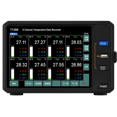 Tessio TT-2500H Series เครื่องวัดและบันทึกอุณหภูมิแบบหลายช่องวัด