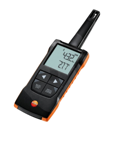testo 625 เทอร์โมไฮโกรมิเตอร์แบบดิจิตอลพร้อมการเชื่อมต่อแอพ
