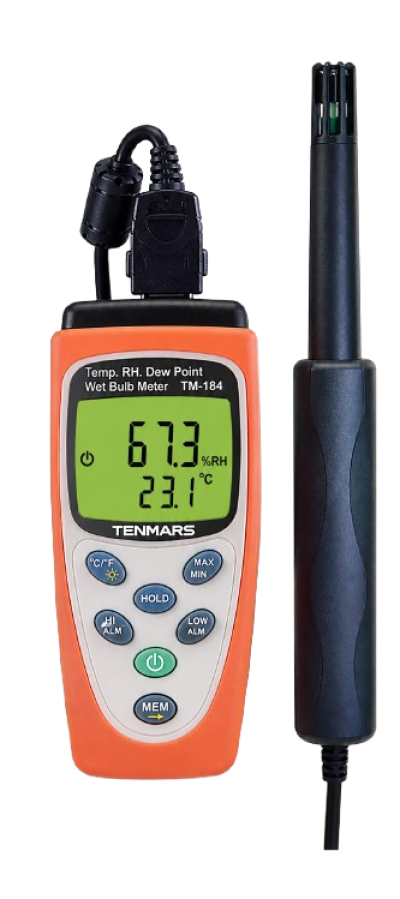 Tenmars TM-184 เครื่องวัดอุณหภูมิ/ความชื้น มีหน่วยความจำสูง