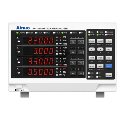 Ainuo AN87330 เครื่องวิเคราะห์ค่ากำลังไฟฟ้า 3 เฟสพร้อมค่าฮาร์มอนิกส์