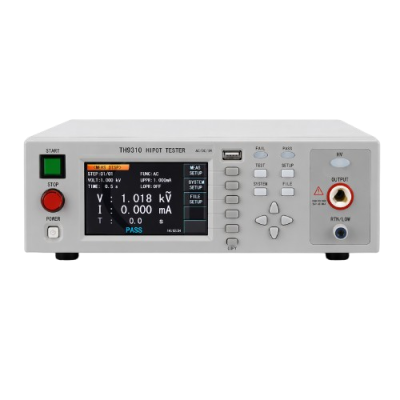 Tonghui TH9300 Series เครื่องทดสอบการทนแรงดันไฟสูง AC& DC และความต้านทานฉนวน (IR) ขนาดไม่เกิน 100VA (20mA)