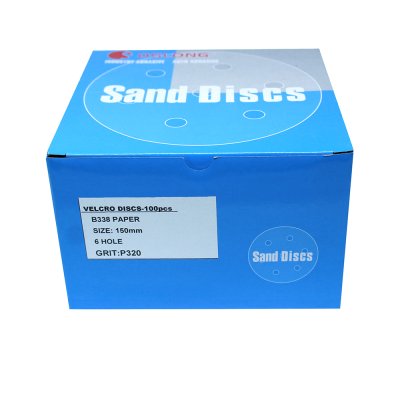 Oslong 6-inch Sanding Disc, 6 holes (Blue)