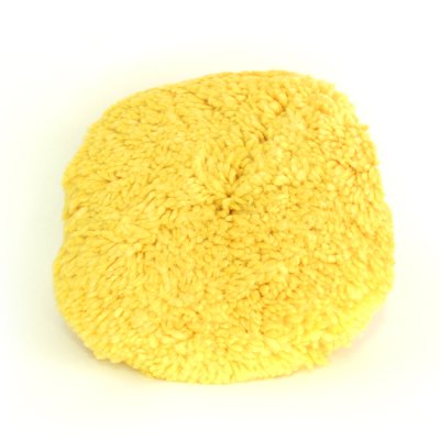 Blackship yellow wool pad, large size, 9 inches, M16 thread