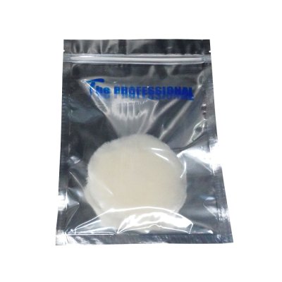Blackship white wool polishing disc, long hair, size 3 inches