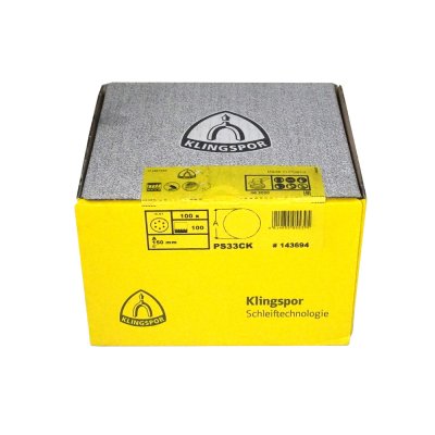 Klingspor 6-inch round sandpaper, 6 holes