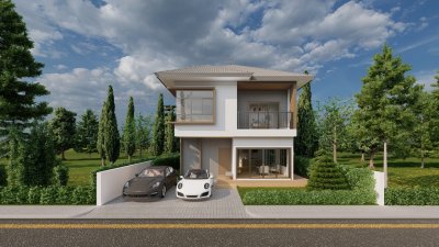 บ้านเดี่ยว สองชั้น (Modern Contemporary Style)