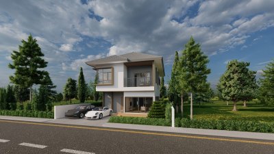 บ้านเดี่ยว สองชั้น (Modern Contemporary Style)
