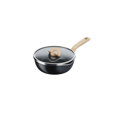TEFAL ONE PICKPOT Deep Pan, 22 cm + Glass Lid, Black, Model G1662524