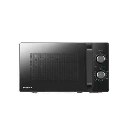 TOSHIBA Microwave Oven, Model MW2-MM20PE(BK), 20-liter capacity.