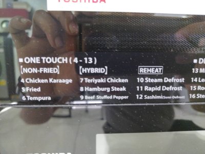 TOSHIBA เตาอบไมโครเวฟ Inverter รุ่น ER-ND300C(R) ขนาด 30 ลิตร