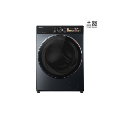 TOSHIBA front-loading washer-dryer, model TWD-T25BZP140MWT(MG), washing capacity 13 kg, drying capacity 8 kg.