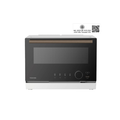TOSHIBA Digital Microwave Oven with Grill, Bake, and Steam Function, Model MX1-TH23SC(WH), 23 Liter Capacity.
