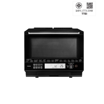 TOSHIBA Digital Microwave Oven with Grill, Baking, and Steaming Function, Model ER-TD5000C(K), 30 Liter Capacity.