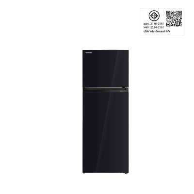 TOSHIBA 2-door refrigerator, model GR-RT624WE-PGT(22), size 16.3 cubic feet.