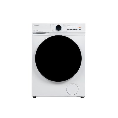 TOSHIBA front-load washing machine, model TW-T21BU80UWT(WW), 7 kg capacity.