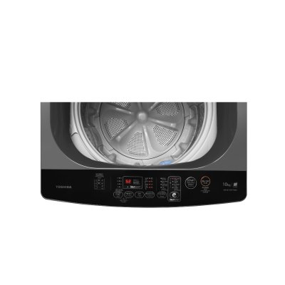 TOSHIBA Top-Loading Washing Machine, Model AW-M1100PT (MK), 10 kg capacity.