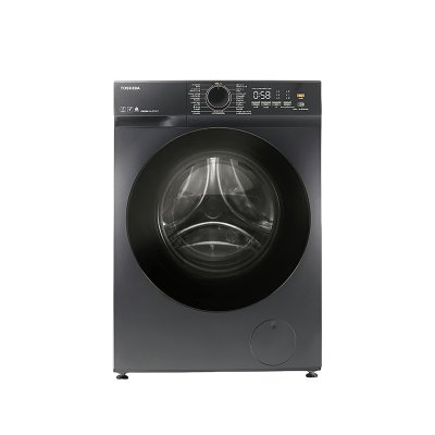 TOSHIBA front-load washing machine, model TWD-T21BU140UWT(MG), 13 kg washing capacity, 8 kg drying capacity.