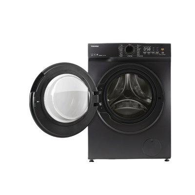 TOSHIBA front-load washing machine, model TWD-T21BU140UWT(MG), 13 kg washing capacity, 8 kg drying capacity.