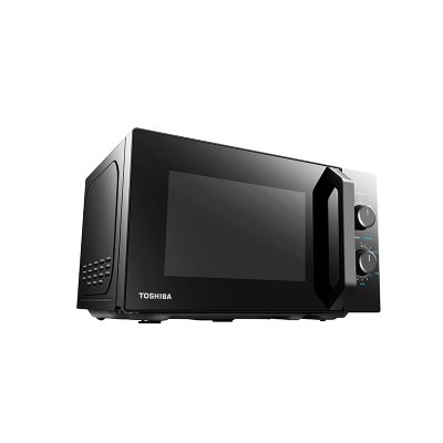 TOSHIBA Microwave Oven, Model MW2-MM20PE(BK), 20-liter capacity.