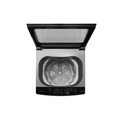 TOSHIBA Top-Loading Washing Machine, Model AW-M1100PT (MK), 10 kg capacity.