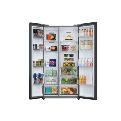 TOSHIBA Side by Side Refrigerator, 25.1 cu ft, Model GR-RS910WI-PMTH(06)