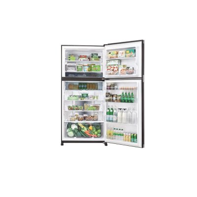 SHARP 2-Door Refrigerator, 21.5 Cu. Ft., Inverter, Model SJ-X600TP2-SL, Silver